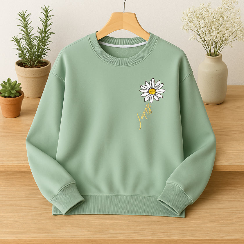 Minty Fresh Floral Sweatshirt