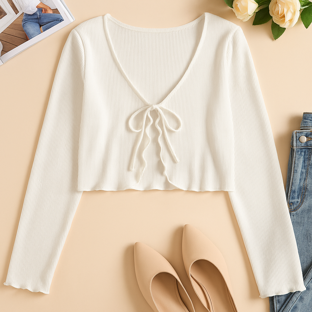 Long Sleeve Rib Knit TOP