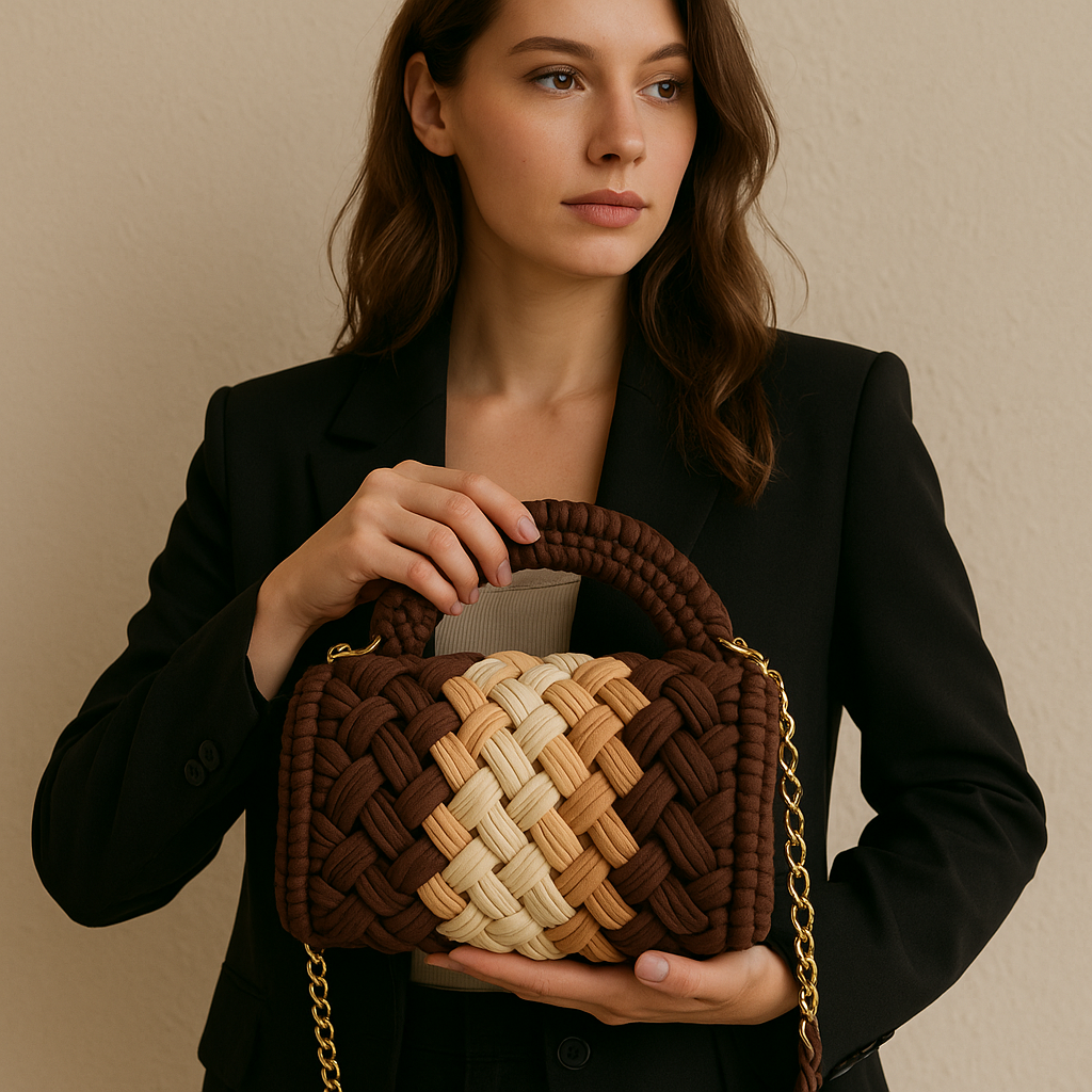 Premium Trendy Sling Handmade Knitted Bag