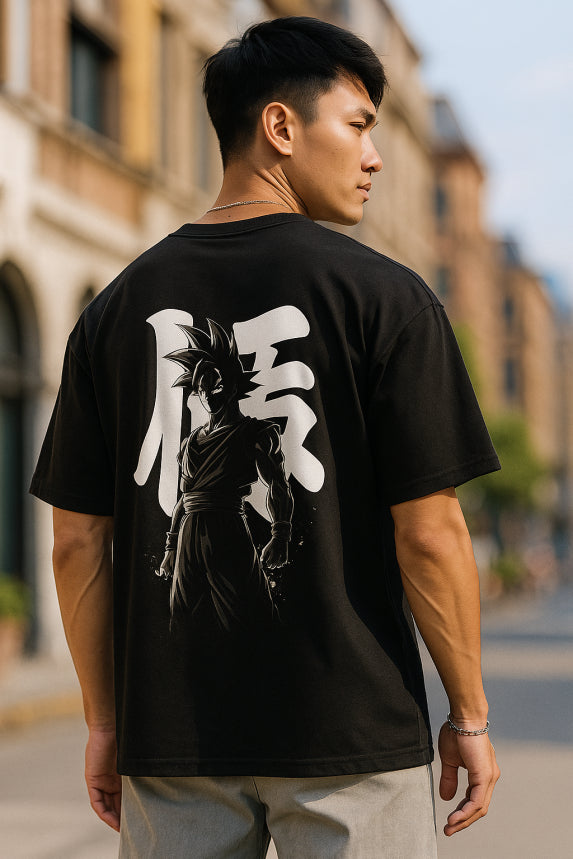 Saiyan Spirit | Black Kanji Tee
